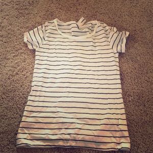 stripped h&m tee